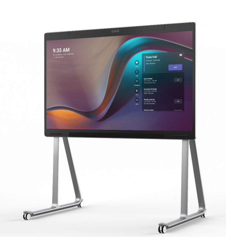 Photograph of Cisco Board Pro display